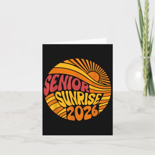 Senior Sunrise 2026 High School 12e twaalfde klas Kaart (Voorkant)