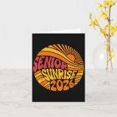 Senior Sunrise 2026 High School 12e twaalfde klas Kaart (Gele Bloem)