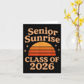 Senior Sunrise 2026 High School 12e twaalfde klas Kaart (Gele Bloem)