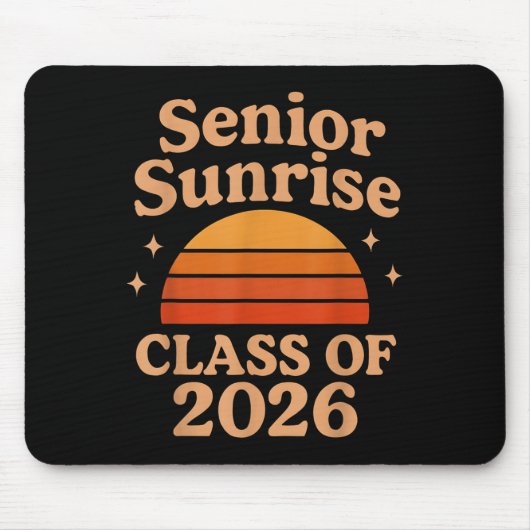 Senior Sunrise 2026 High School 12e twaalfde klas Muismat (Voorkant)