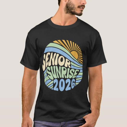 Senior Sunrise 2026 High School 12e twaalfde klas T-shirt (Voorkant)