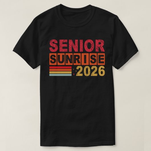 SENIOR SUNRISE 2026 Senioren van klasse afstuderen T-shirt (Design voorkant)