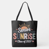 Senior Sunrise 2027 Herdenkingstas Tote Bag (Achterkant)