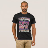 Senior Sunrise 2027 Heren Tri-Blend T-shirt (Voorkant volledig)