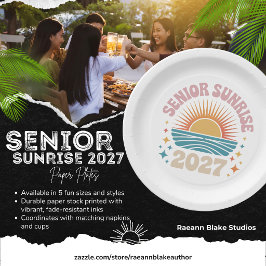 Senior Sunrise 2027 Papieren Dessertborden Bordje