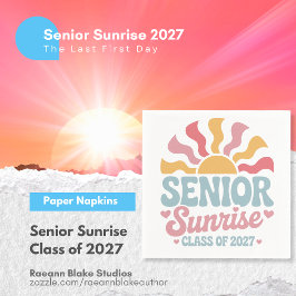Senior Sunrise 2027 Papieren servetten