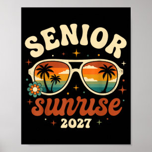 Senior Sunrise 2027 Tropische Zonnebril Cl Design Poster