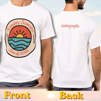 Senior Sunrise-handtekeningen T-shirt
