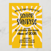Senior Sunrise High School Senior Week Uitnodiging (Voorkant / Achterkant)