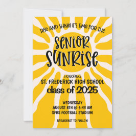 Senior Sunrise High School Senior Week Uitnodiging