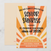 Senior Sunrise High School Senior Week Uitnodiging (Voorkant / Achterkant)