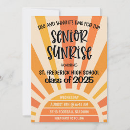 Senior Sunrise Middelbare School Afstudeerweek Uit Kaart