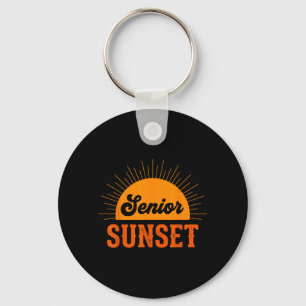Senior Sunset Retro Afstudeerklas 2026 Grafisch 1 Sleutelhanger