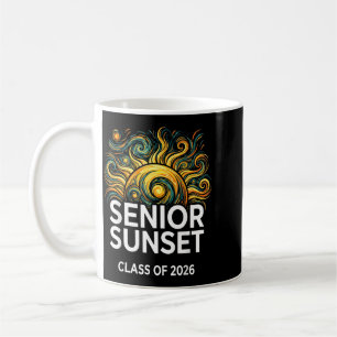 Senior Sunset Retro Afstudeerklas 2026 Grafisch 2 Koffiemok