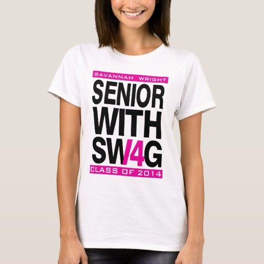 Senior Swag Class of 2014 Senior T-Shirt (Voorkant)