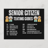 Senior Tekstcodekaart Briefkaart (Voorkant)