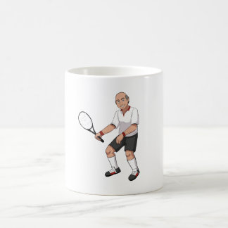 Senior Tennis Player Koffiemok
