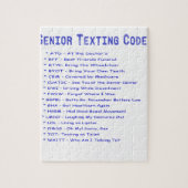 Senior Texting Code Legpuzzel (Verticaal)