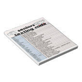 Senior Texting Code Notitieblok (Schuin)