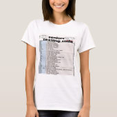 Senior Texting Code T-shirt (Voorkant)