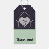 Senior Thuiszorg Aangepast dank u Cadeau Labels Cadeaulabel (Voorkant)