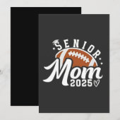 Senior trotse moeder 2025 Fantasy Football Graduat Kaart (Voorkant / Achterkant)