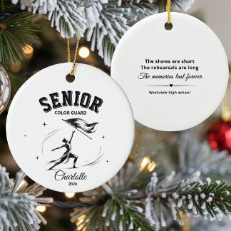 senior vaandrig keramisch ornament