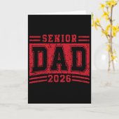 Senior vader 2026 afstuderen trotse vader afgestud kaart (Gele Bloem)