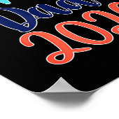 Senior Vader 2026 Trots Klas Illustratie Poster (Hoek)