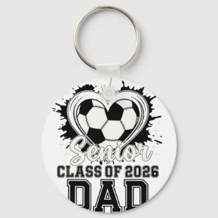 Senior Vader Cl Van 2026 Voetbal Drip Melt Afstude Sleutelhanger