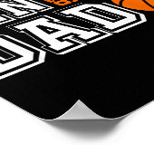 Senior vader klas van 2026 basketbal vader afstude poster (Hoek)