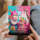 Senior verjaardagsfeestje en grootouders feesten kaart