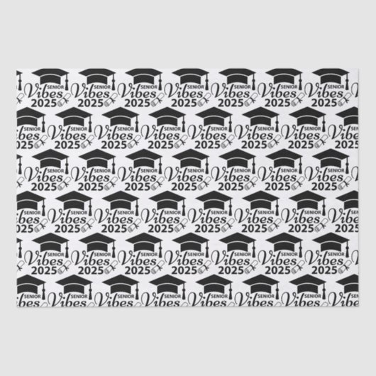 Senior Vibes 2025 Tissuepapier (Voorkant)