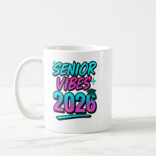 Senior Vibes 2026 Afstuderen Mok – Fun Class of 20