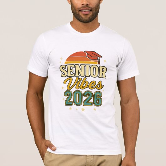 Senior Vibes 2026 – Graduation T-Shirt Design   (Voorkant)