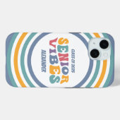 Senior Vibes Klasse van 2025 Afstudeerder Case-Mate iPhone Case (Achterkant (horizontaal))