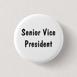 Senior Vice President wordt in het Nederlands vert Ronde Button 3,2 Cm