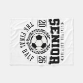 Senior Voetbal 2026 De Laatste Helft Fleece Deken (Voorkant (Horizontaal))