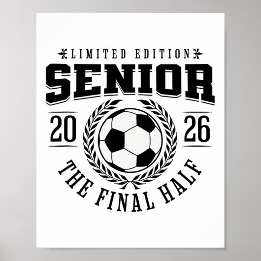 Senior Voetbal 2026 De Laatste Helft Poster (Voorkant)