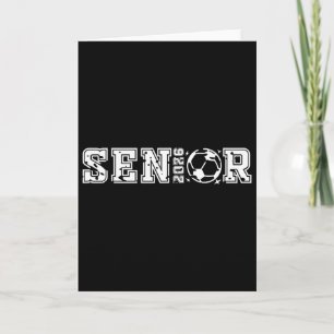 Senior Voetbal 2026 Senior Voetbalspeler Afstudere Kaart