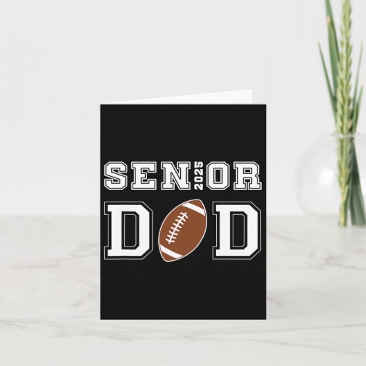 Senior Voetbal Dad CL van 2025 Afstuderen Afstuder Kaart (Voorkant)