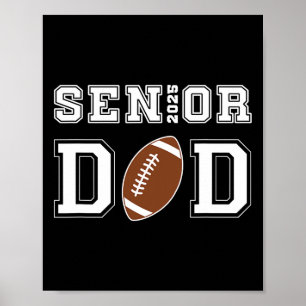 Senior Voetbal Dad CL van 2025 Afstuderen Afstuder Poster