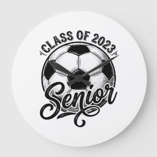Senior Voetbal Klas van 2023 Vintage Afstudeer T-s Grote Klok