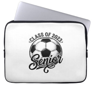 Senior Voetbal Klas van 2023 Vintage Afstudeer T-s Laptop Sleeve