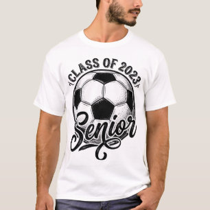 Senior Voetbal Klas van 2023 Vintage Afstudeer T-s T-shirt