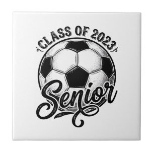 Senior Voetbal Klas van 2023 Vintage Afstudeer T-s Tegeltje