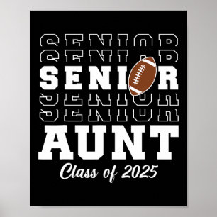 Senior Voetbal Tante CL van 2025 Afstuderen Afstud Poster
