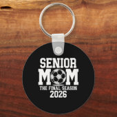 Senior Voetbalmoeder, Cl van 2026 Seniorenavond Af Sleutelhanger (Voorkant)