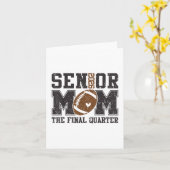 Senior Voetbalmoeder Voetbal Mama Wedstrijd Dag Cl Kaart (Gele Bloem)