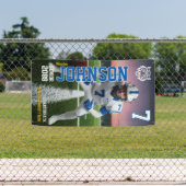 Senior Voetbalspeler Thuiswedstrijd Aangepaste Spo Spandoek (Insitu)